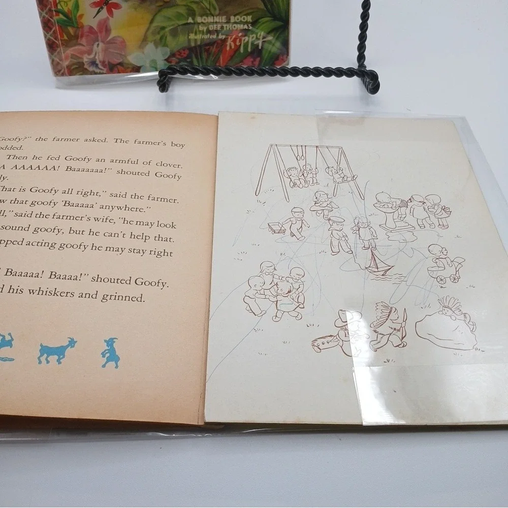 Bonnie Book Dee THOMAS The Littlest Elephant 1959 Dippy illustrated distressed